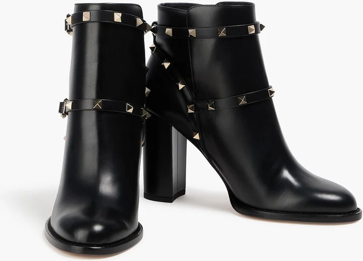 Rockstud leather ankle boots - Image 2