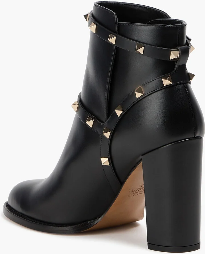 Rockstud leather ankle boots - Image 3