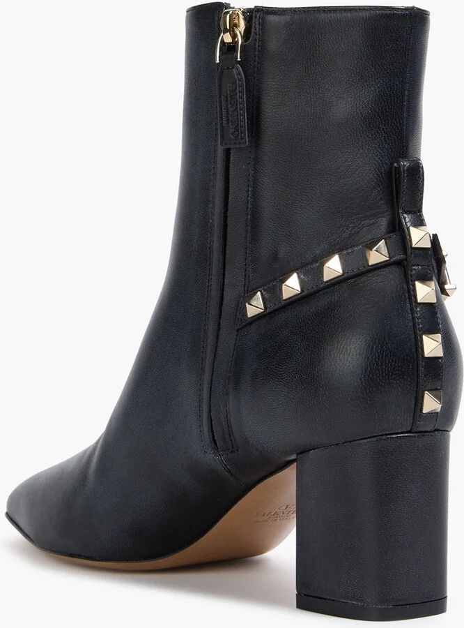 Rockstud leather ankle boots - Image 6