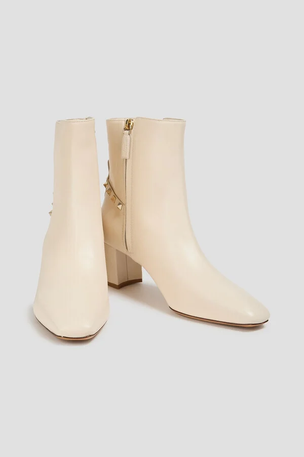 Rockstud leather ankle boots - Image 8