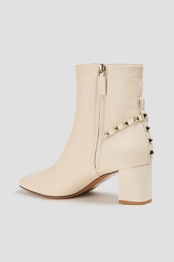 Rockstud leather ankle boots - Image 9