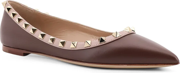 Rockstud Leather Ballerinas - Image 2