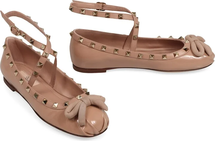 Rockstud Leather Ballet Flats - Image 3