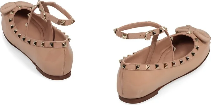 Rockstud Leather Ballet Flats - Image 4