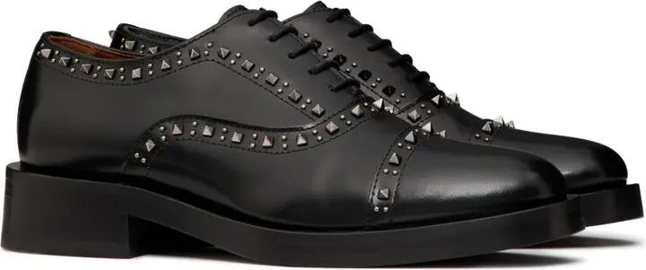 Rockstud leather brogues - Image 2