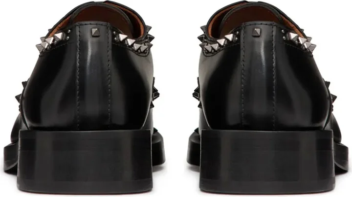 Rockstud leather brogues - Image 3