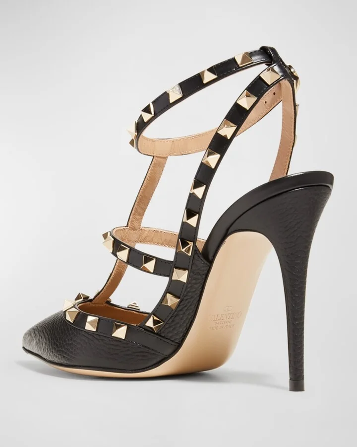 Rockstud Leather Caged Pump - Image 10