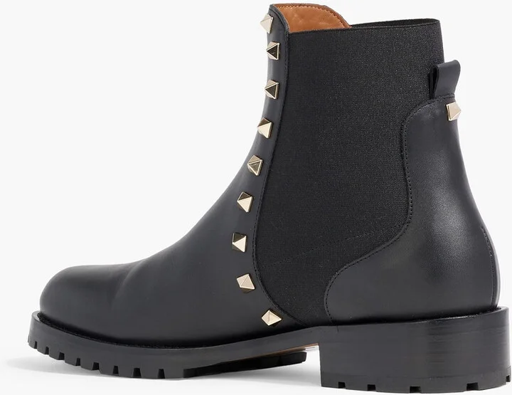 Rockstud leather Chelsea boots - Image 3