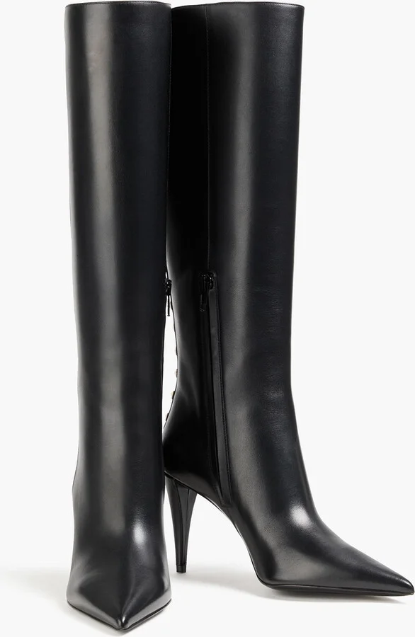 Rockstud leather knee boots - Image 2