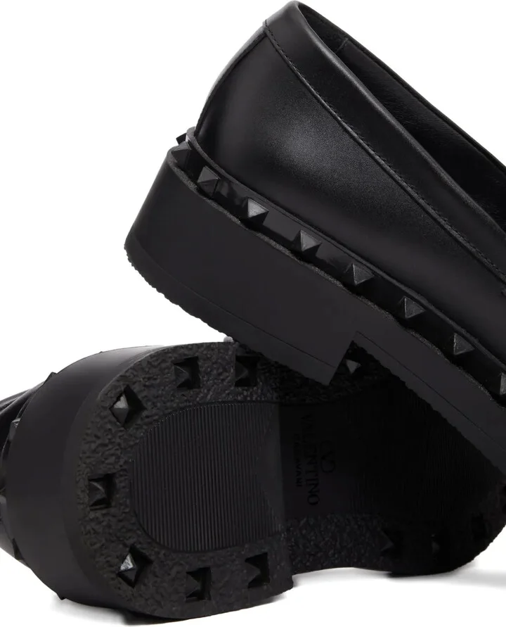Rockstud leather loafers - Image 5