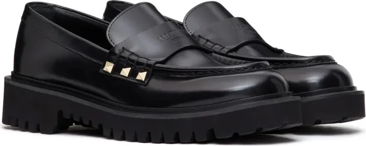 Rockstud leather loafers - Image 2