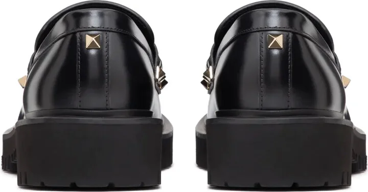Rockstud leather loafers - Image 3