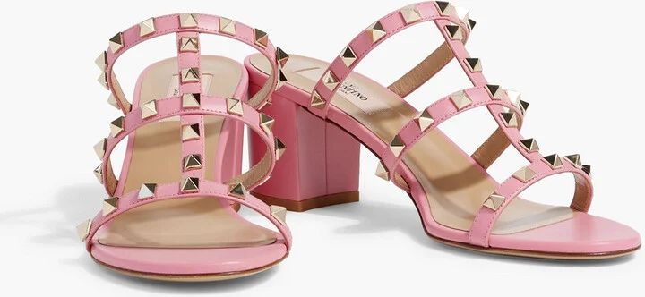 Rockstud leather mules - Image 2