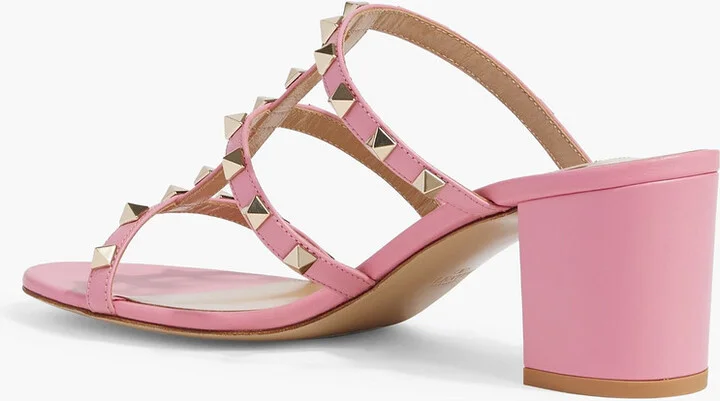 Rockstud leather mules - Image 3