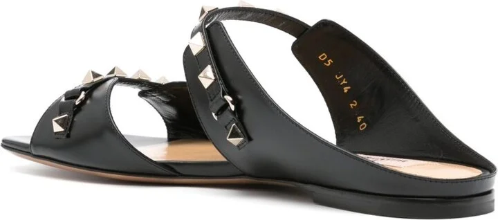 Rockstud Leather Sandals - Image 3