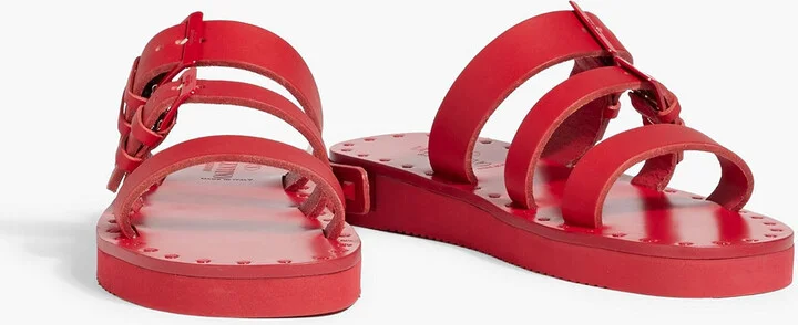 Rockstud leather sandals - Image 2