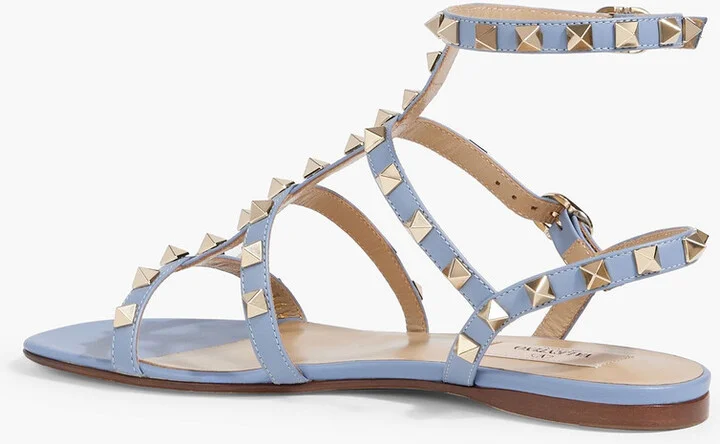 Rockstud leather sandals - Image 3