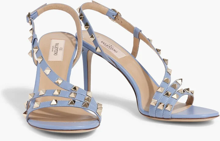 Rockstud leather slingback sandals - Image 2