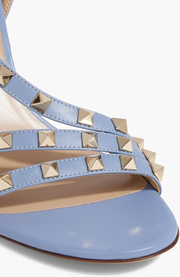 Rockstud leather slingback sandals - Image 4