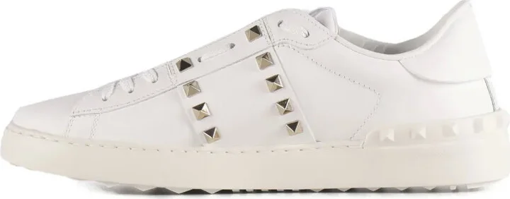 Rockstud Leather Sneakers - Image 3