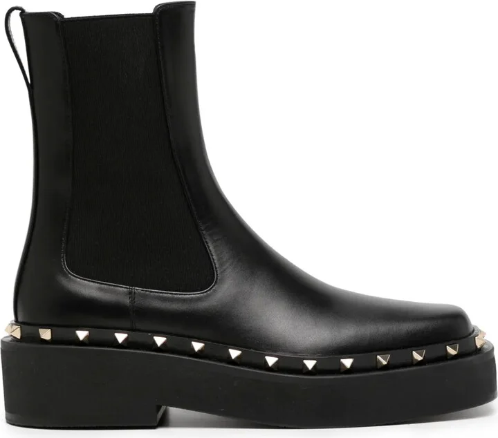 Rockstud M-Way Beatle leather boots