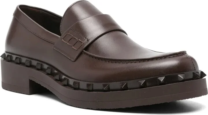 Rockstud M-Way leather loafers - Image 2
