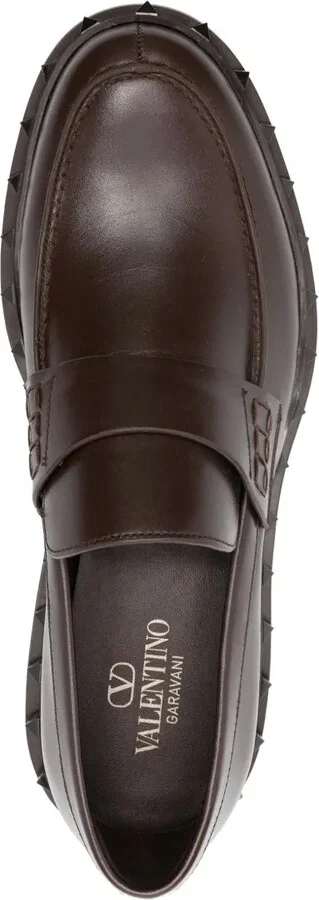 Rockstud M-Way leather loafers - Image 4