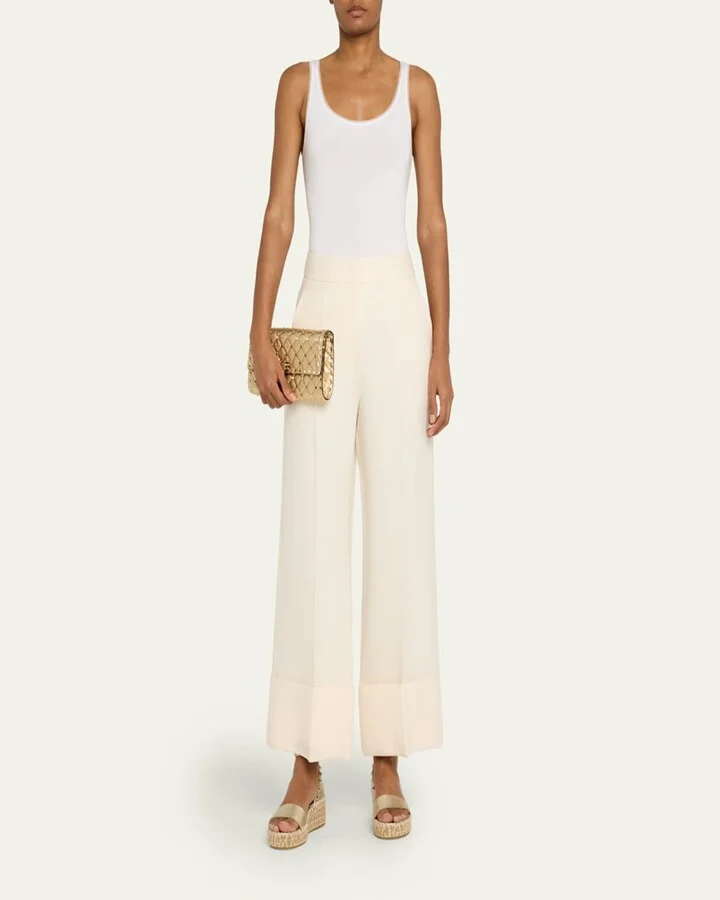 Rockstud Metallic Ankle-Strap Flatform Espadrilles - Image 9