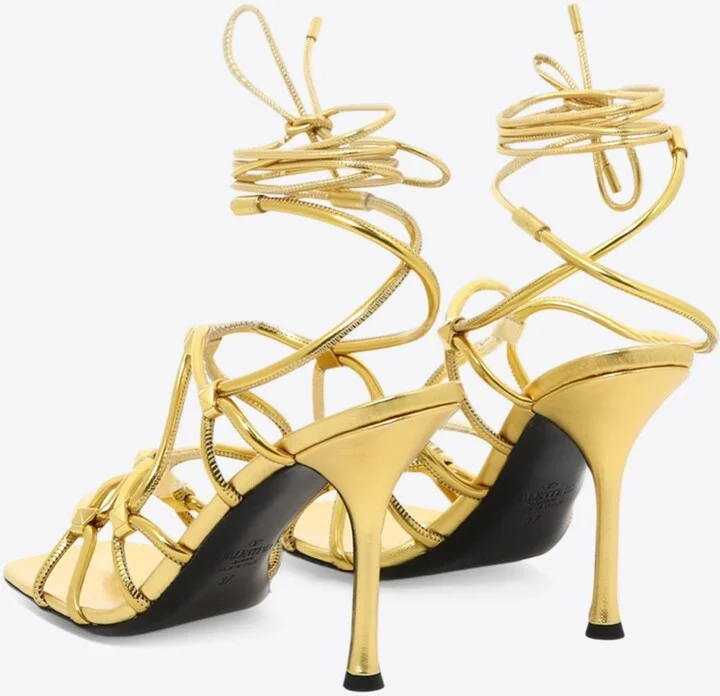 Rockstud Net 100 Strappy Sandals - Image 3