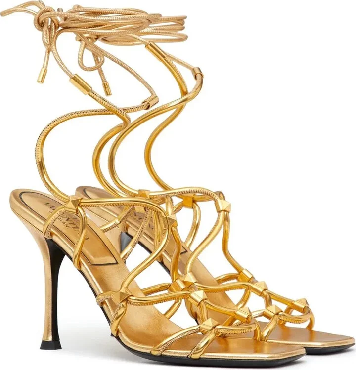 Rockstud Net lace-up sandals - Image 2