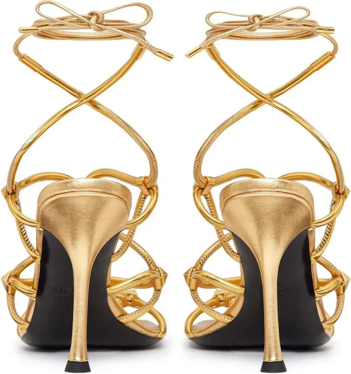 Rockstud Net lace-up sandals - Image 3