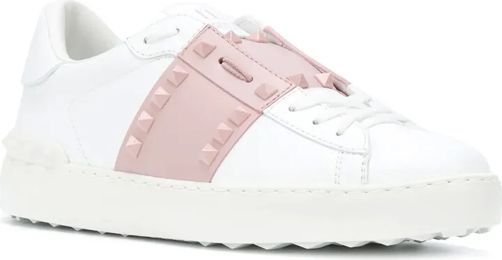 Rockstud open leather sneakers - Image 2