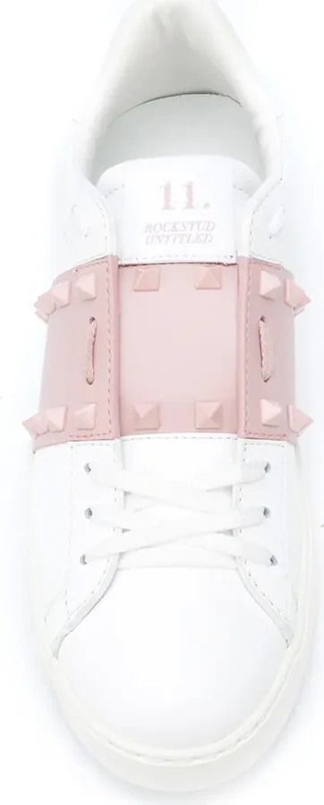 Rockstud open leather sneakers - Image 4