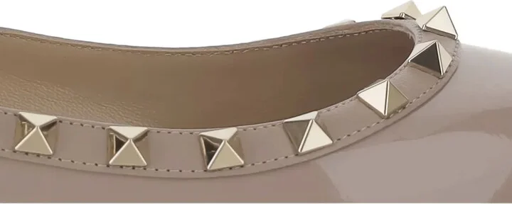 Rockstud patent leather ballerina shoes - Image 5