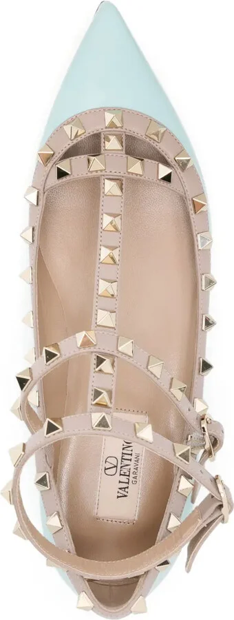 Rockstud patent-leather ballet flats - Image 4