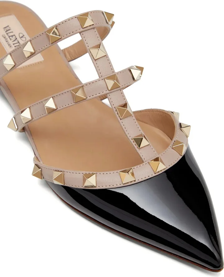 Rockstud patent leather mules - Image 5