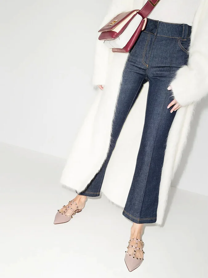Rockstud patent leather mules - Image 3