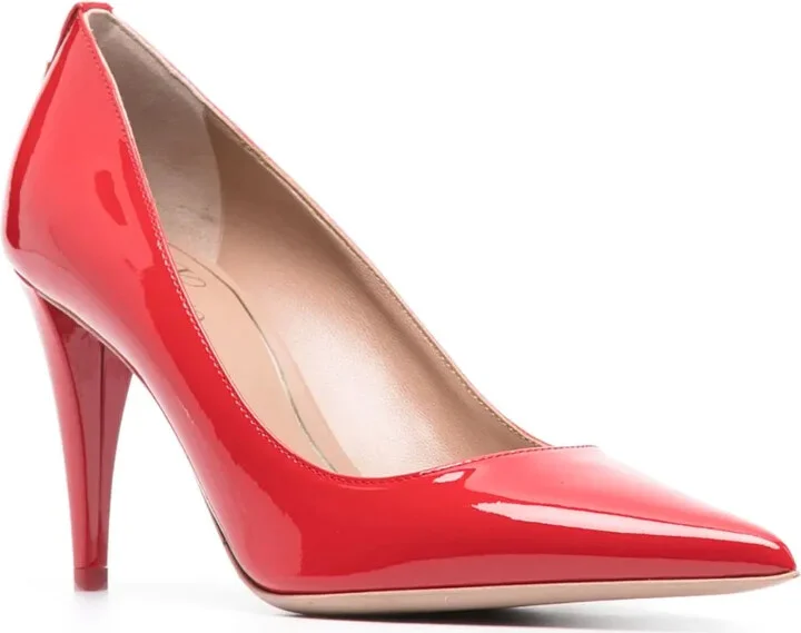Rockstud patent-leather pumps - Image 2