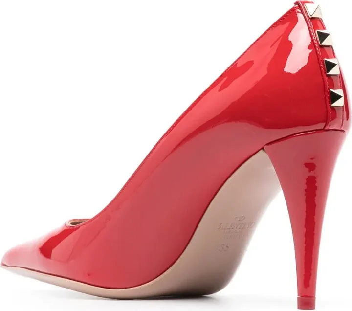 Rockstud patent-leather pumps - Image 3