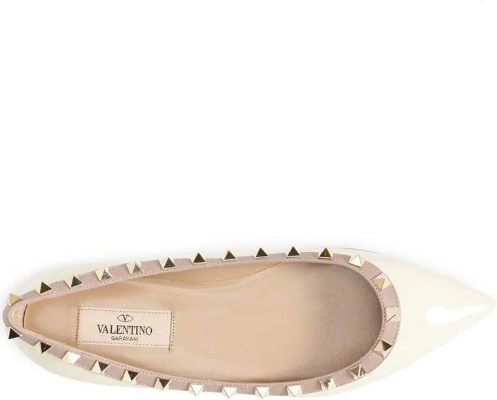 Rockstud Pointed Toe Ballerina Flat - Image 8