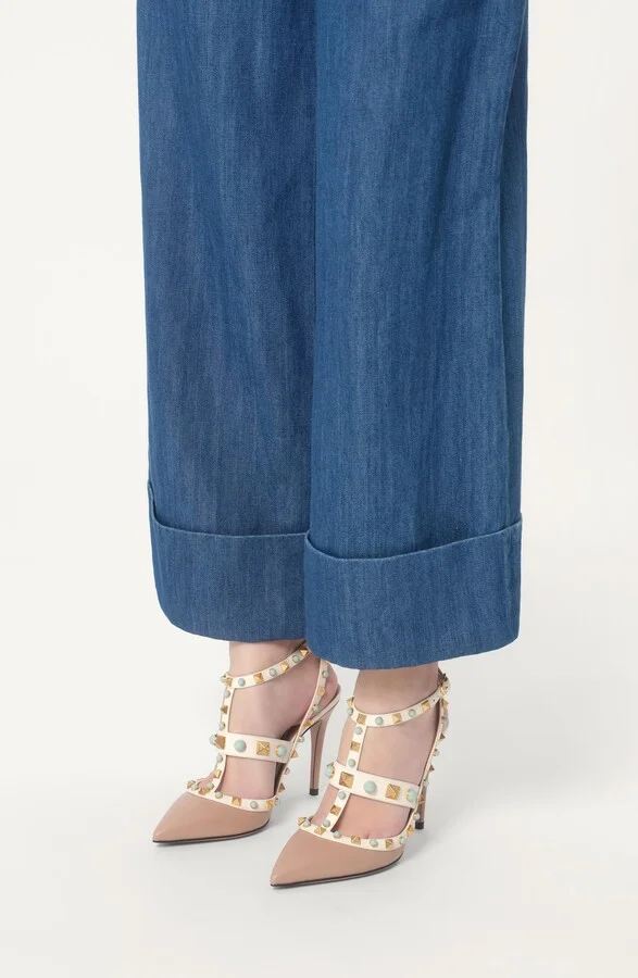 Rockstud Pointed Toe Caged Pump - Image 2