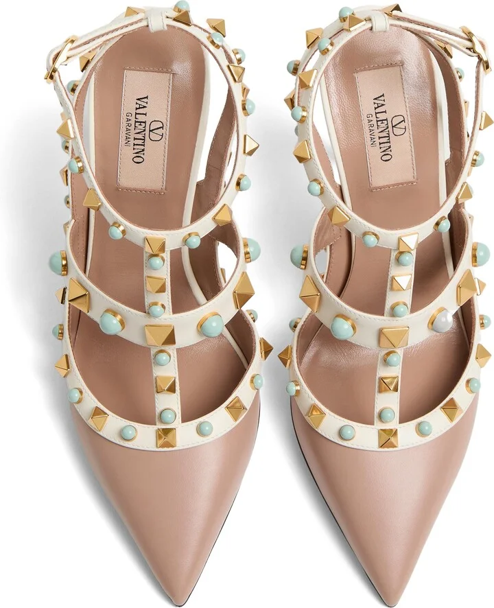 Rockstud Pointed Toe Caged Pump - Image 5
