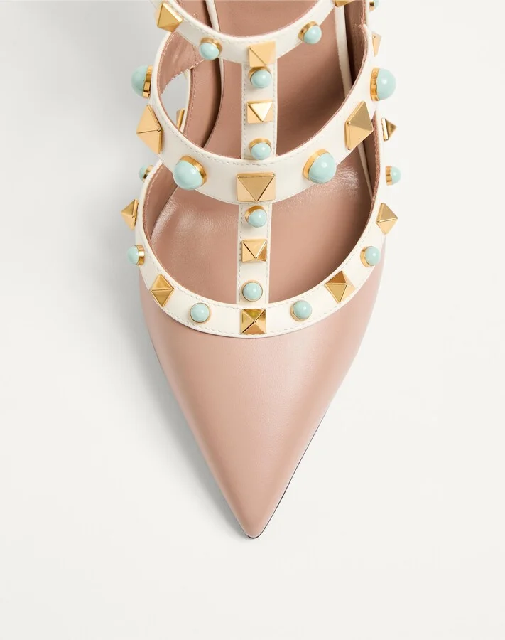 Rockstud Pointed Toe Caged Pump - Image 6