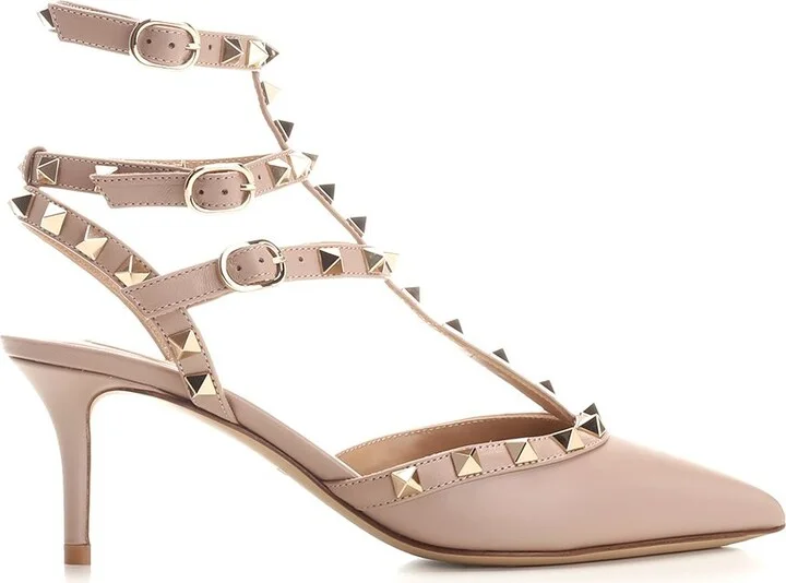 Rockstud Pumps Beige