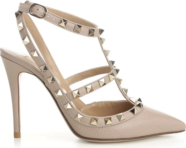 Rockstud Pumps Beige