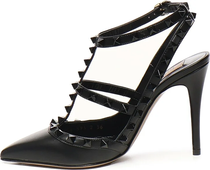 Rockstud Pumps With Straps - Image 4