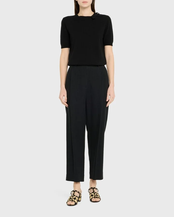 Rockstud Raffia T-Strap Slide Sandals - Image 4