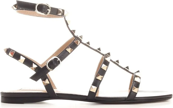 Rockstud Sandals Black