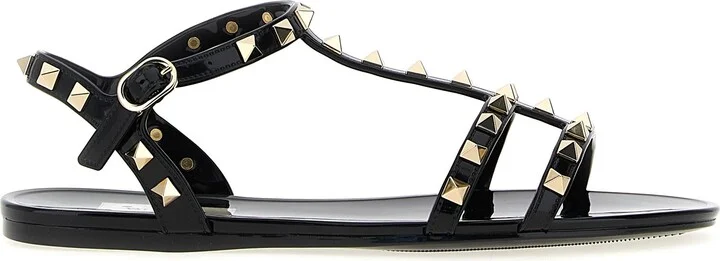 Rockstud Sandals Black