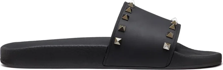 Rockstud slide sandals